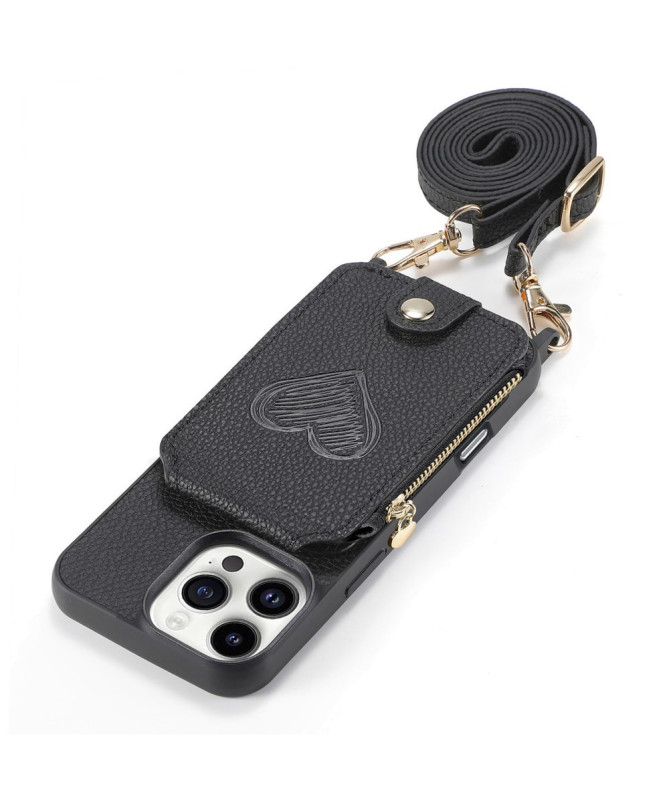 Coque iPhone 16 Pro Max Portefeuille, Stand et Lanière