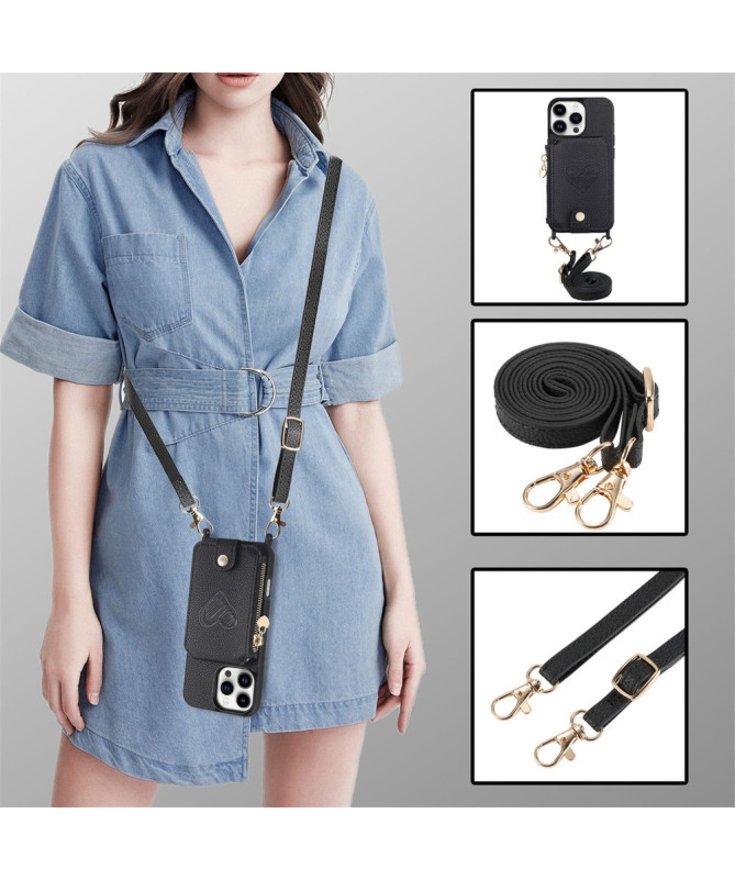 Coque iPhone 16 Pro Max Portefeuille, Stand et Lanière