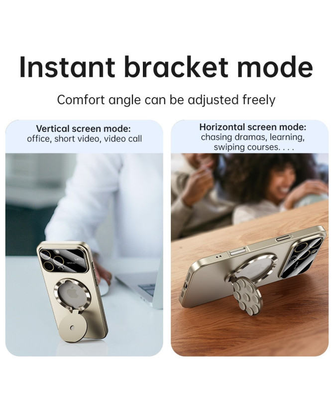 Coque iPhone 16 Pro Max Grip Stand | Support Ventouse & MagSafe