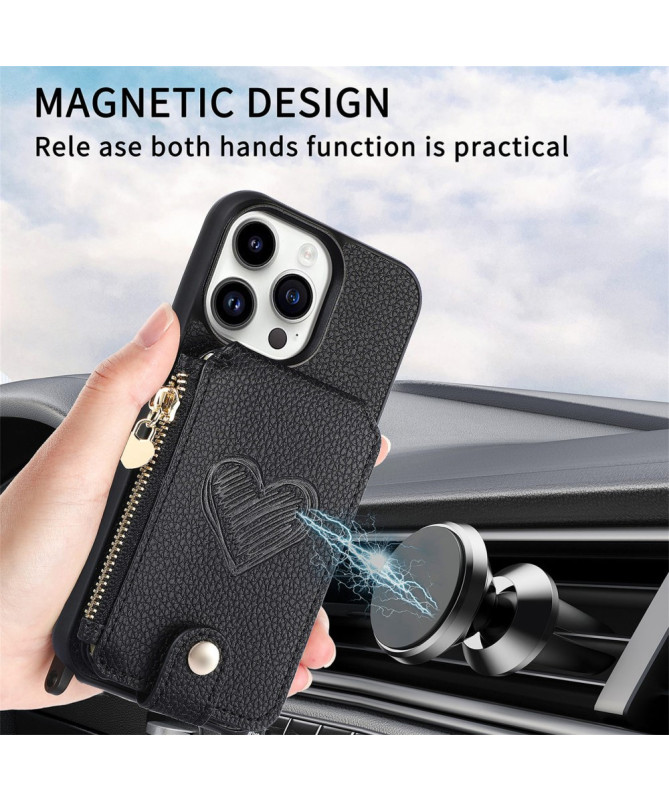 Coque iPhone 16 Pro Max Portefeuille, Stand et Lanière