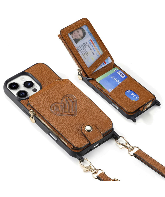 Coque iPhone 16 Pro Max Portefeuille, Stand et Lanière