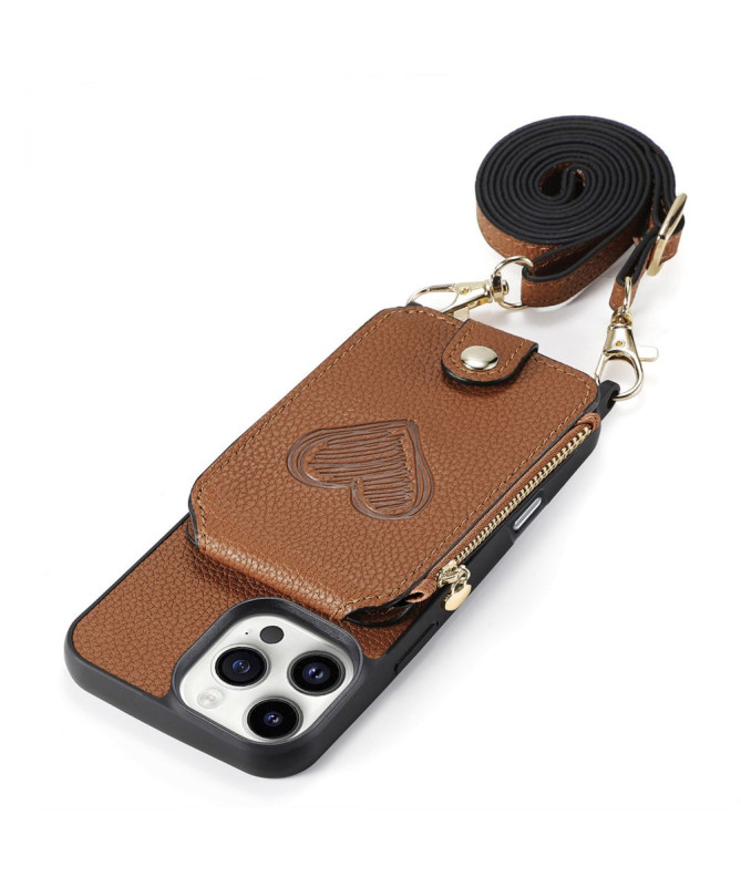 Coque iPhone 16 Pro Max Portefeuille, Stand et Lanière