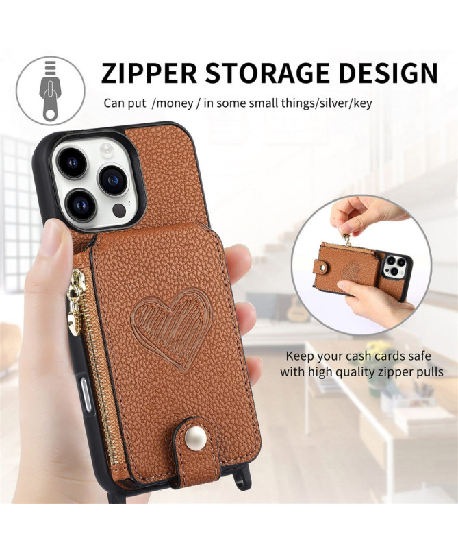 Coque iPhone 16 Pro Max Portefeuille, Stand et Lanière