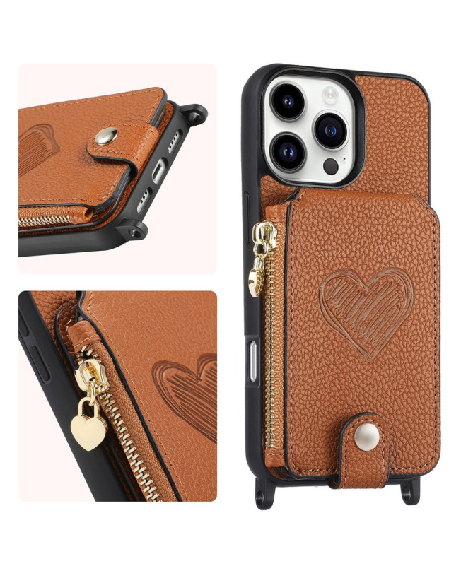 Coque iPhone 16 Pro Max Portefeuille, Stand et Lanière