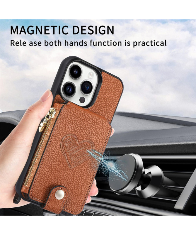 Coque iPhone 16 Pro Max Portefeuille, Stand et Lanière