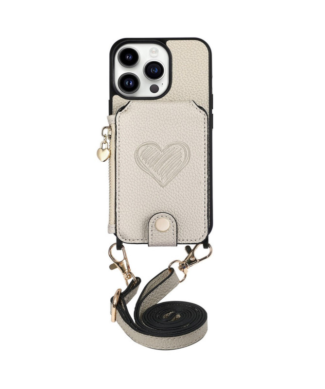 Coque iPhone 16 Pro Max Portefeuille, Stand et Lanière