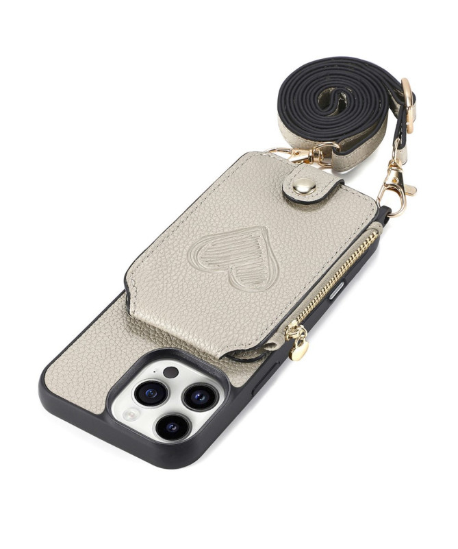 Coque iPhone 16 Pro Max Portefeuille, Stand et Lanière