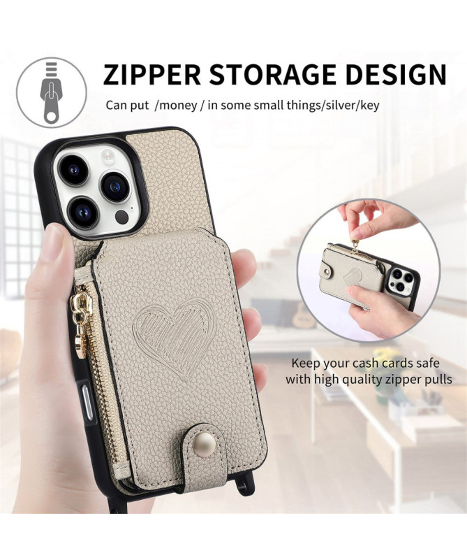 Coque iPhone 16 Pro Max Portefeuille, Stand et Lanière