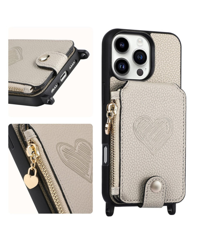 Coque iPhone 16 Pro Max Portefeuille, Stand et Lanière