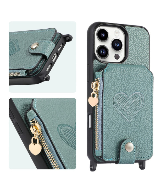 Coque iPhone 16 Pro Max Portefeuille, Stand et Lanière