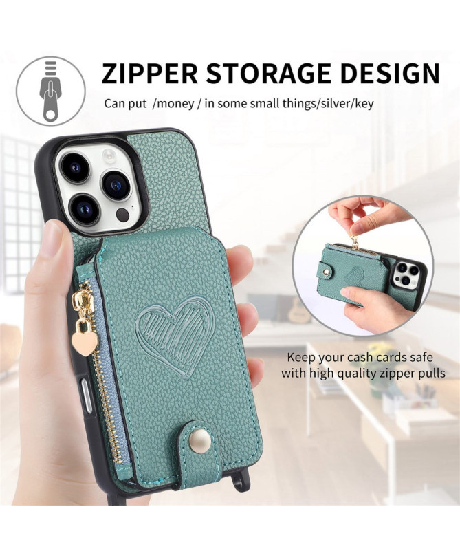 Coque iPhone 16 Pro Max Portefeuille, Stand et Lanière