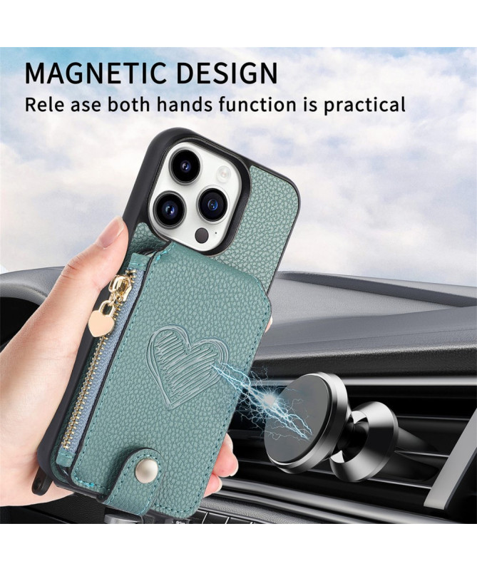 Coque iPhone 16 Pro Max Portefeuille, Stand et Lanière