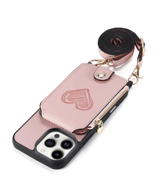 Coque iPhone 16 Pro Max Portefeuille, Stand et Lanière