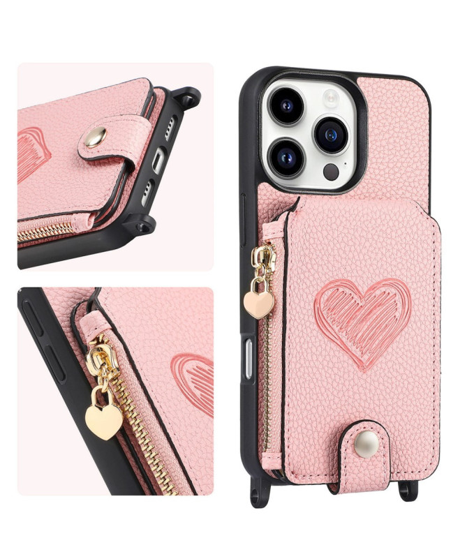 Coque iPhone 16 Pro Max Portefeuille, Stand et Lanière