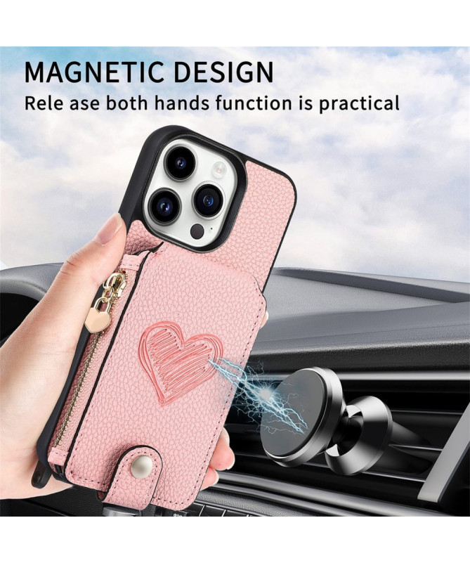 Coque iPhone 16 Pro Max Portefeuille, Stand et Lanière