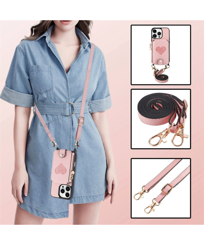 Coque iPhone 16 Pro Max Portefeuille, Stand et Lanière