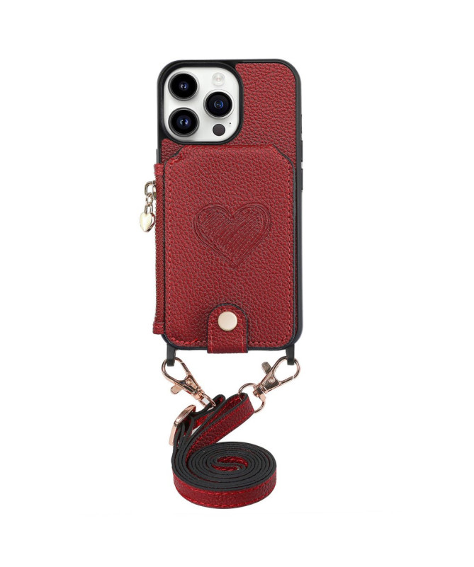 Coque iPhone 16 Pro Max Portefeuille, Stand et Lanière