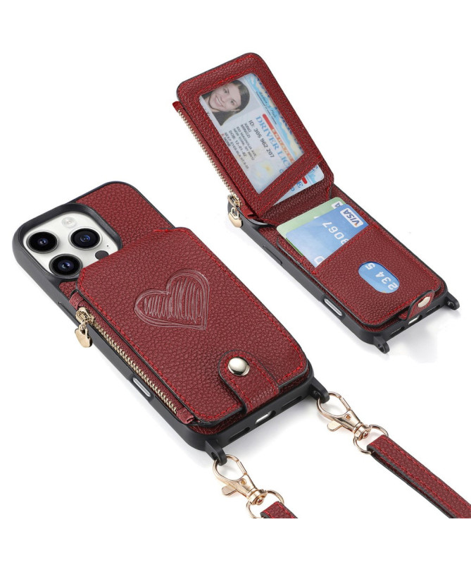 Coque iPhone 16 Pro Max Portefeuille, Stand et Lanière