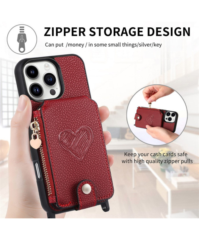 Coque iPhone 16 Pro Max Portefeuille, Stand et Lanière