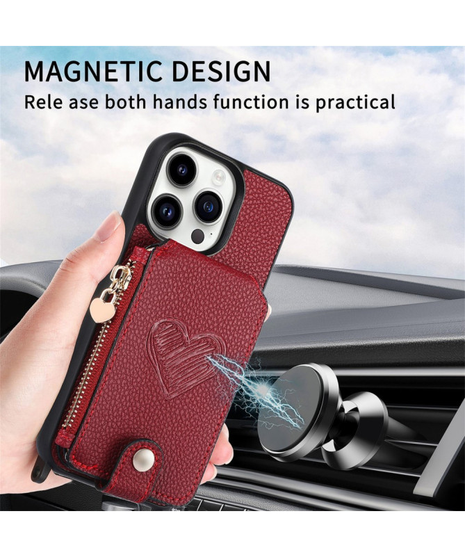 Coque iPhone 16 Pro Max Portefeuille, Stand et Lanière