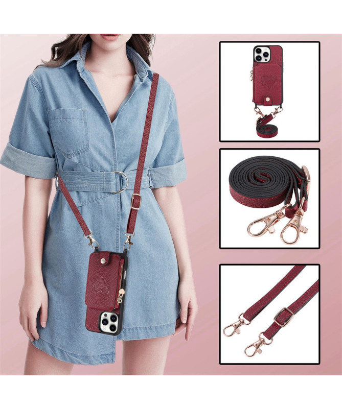 Coque iPhone 16 Pro Max Portefeuille, Stand et Lanière