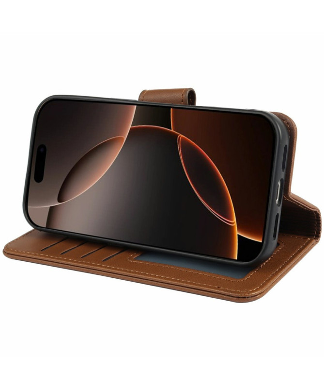 Housse iPhone 16 Pro Max | Coque Détachable en Simili Cuir