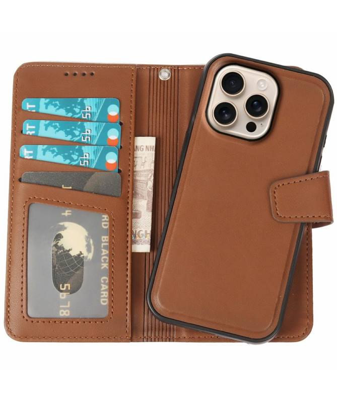 Housse iPhone 16 Pro Max | Coque Détachable en Simili Cuir