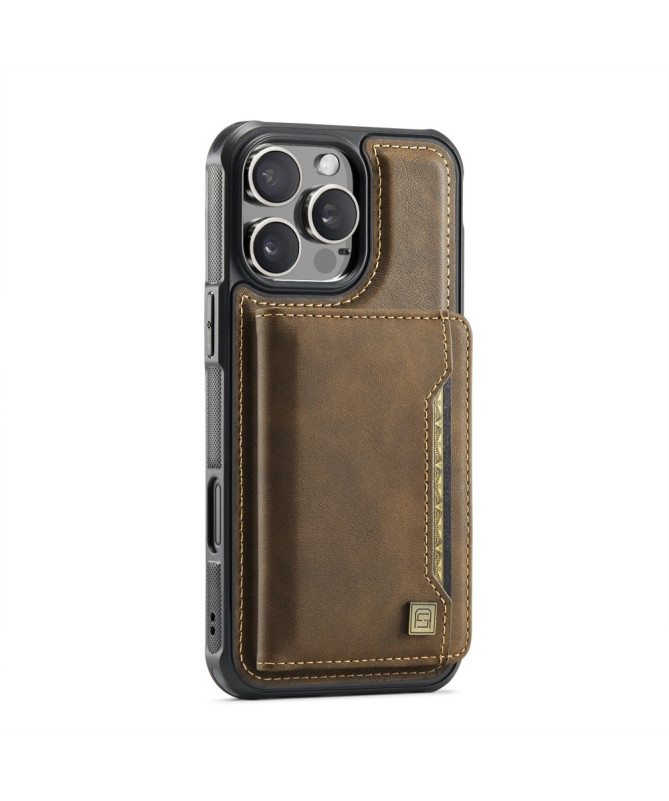Coque iPhone 16 Pro Max Simili Cuir Vintage & Portefeuille Magnétique