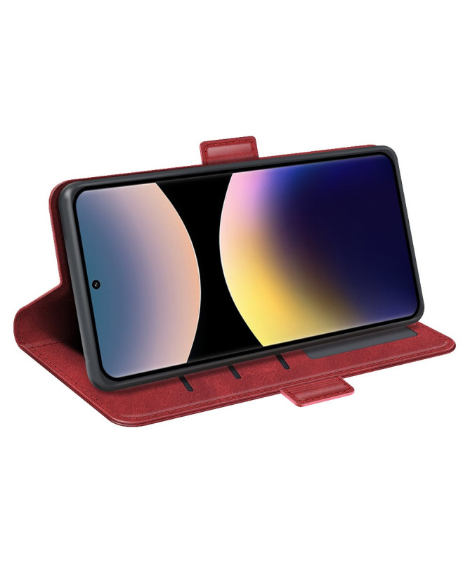 Étui Xiaomi Redmi Note 14 Pro 4G portefeuille revêtement simili cuir m