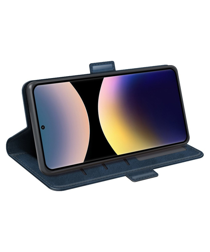 Étui Xiaomi Redmi Note 14 Pro 4G portefeuille revêtement simili cuir m