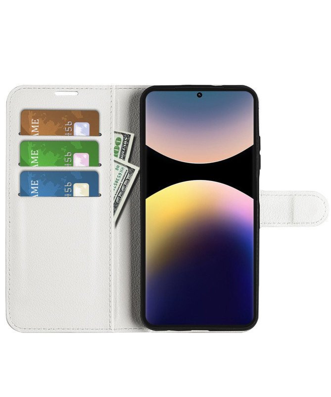 Étui Xiaomi Redmi Note 14 Pro 4G style cuir porte cartes