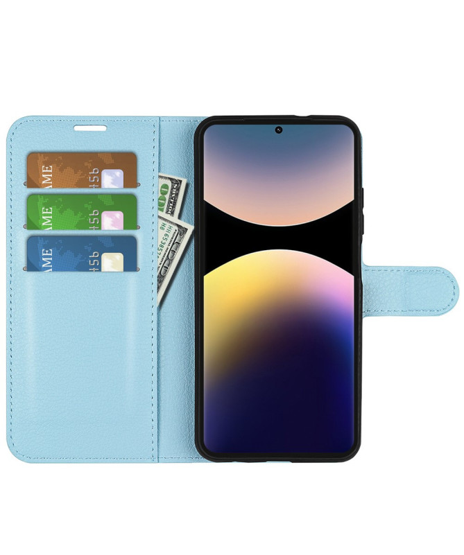 Étui Xiaomi Redmi Note 14 Pro 4G style cuir porte cartes