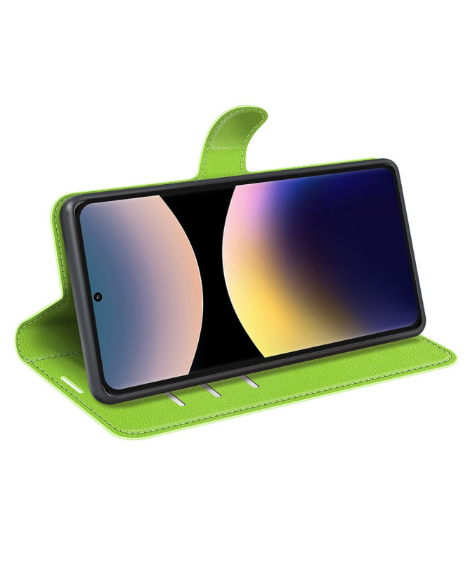 Étui Xiaomi Redmi Note 14 Pro 4G style cuir porte cartes