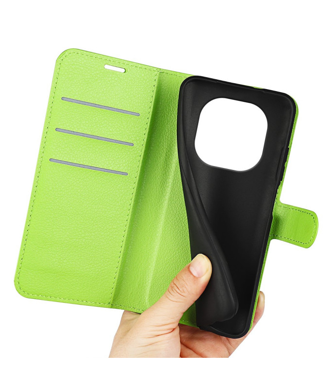 Étui Xiaomi Redmi Note 14 Pro 4G style cuir porte cartes