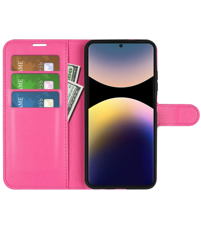 Étui Xiaomi Redmi Note 14 Pro 4G style cuir porte cartes