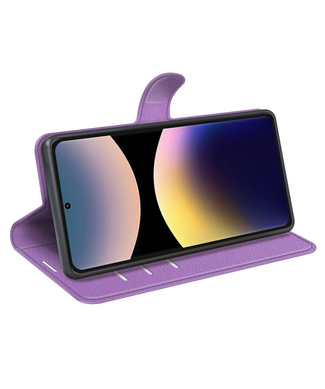 Étui Xiaomi Redmi Note 14 Pro 4G style cuir porte cartes