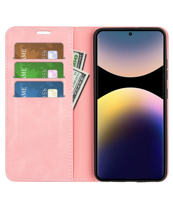 Étui Xiaomi Redmi Note 14 Pro 4G simili cuir fonction stand