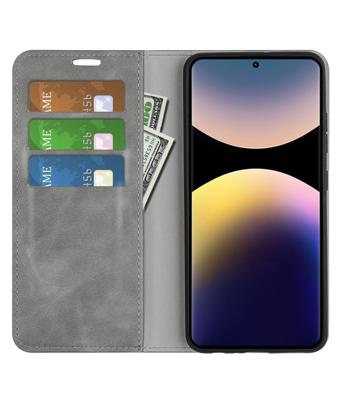 Étui Xiaomi Redmi Note 14 Pro 4G simili cuir fonction stand