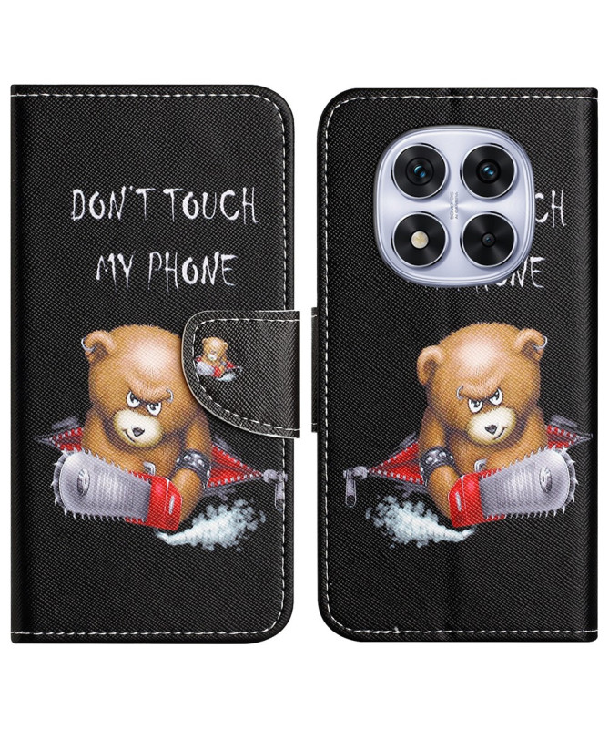 Housse Xiaomi Redmi Note 14 Pro Plus Don't Touch My Phone avec Ours et