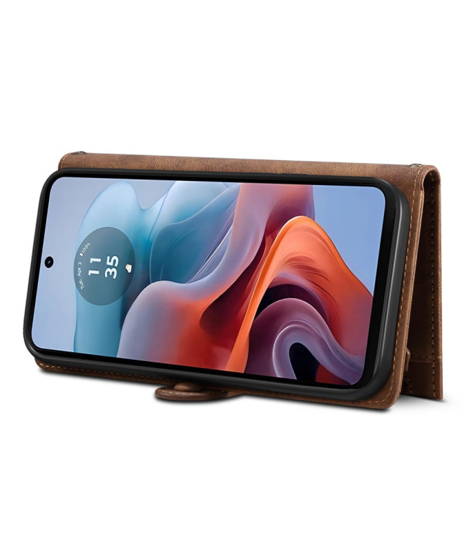 Irène - Housse Motorola Edge 50 Neo Portefeuille à Lanière