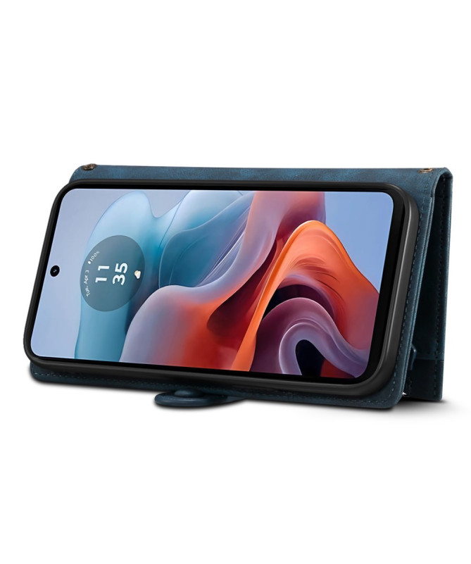 Irène - Housse Motorola Edge 50 Neo Portefeuille à Lanière