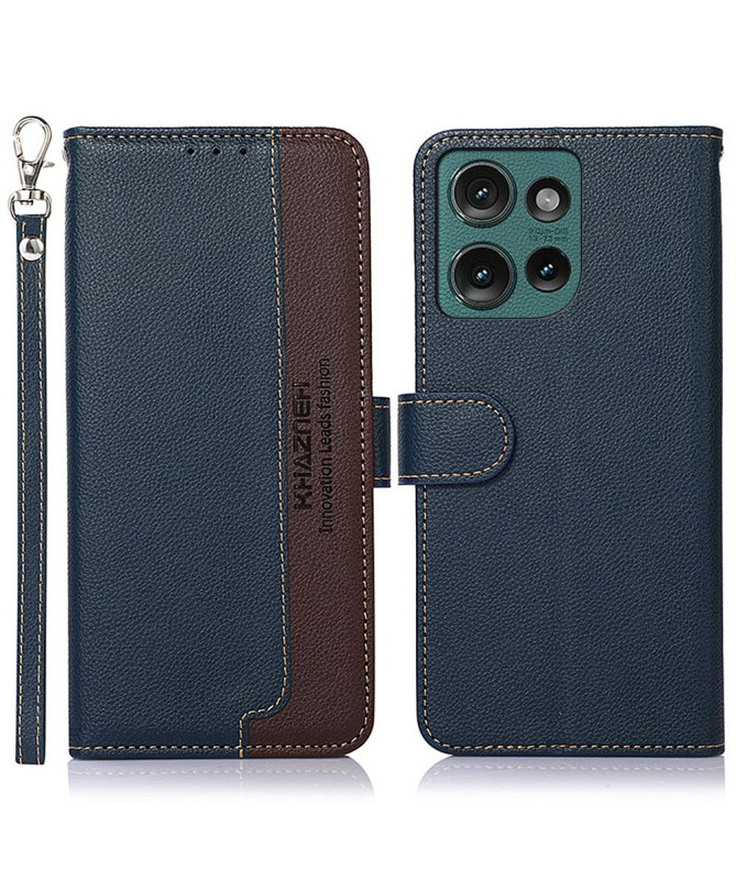 Housse Motorola Edge 50 Neo KHAZNEH coutures apparentes