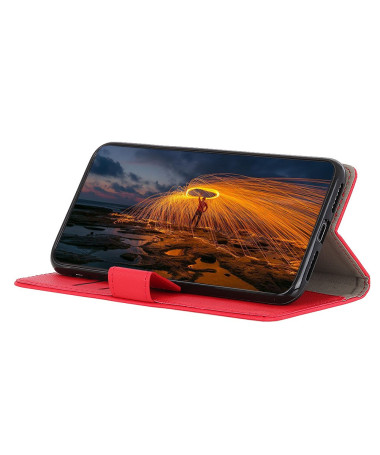 Brooklyn | Housse Motorola Edge 50 Neo Portefeuille Stand Rouge - photo 7
