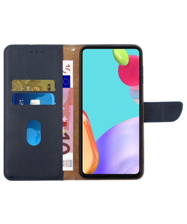 Housse Motorola Edge 50 Neo Smooth Touch Cuir Bleu marine - photo 8