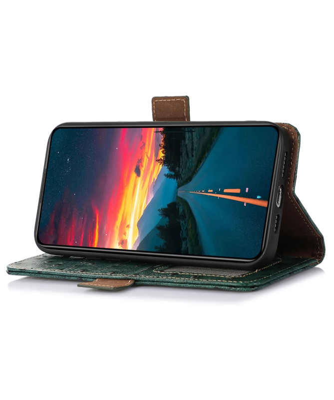 Housse Motorola Edge 50 Neo Cuir Effet Peau d'Autruche