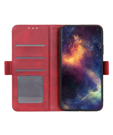 Housse Motorola Edge 50 Neo Style | Fermeture Magnétique Rouge - photo 7