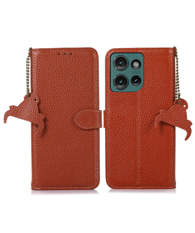 Livia | Housse Cuir Véritable Motorola Edge 50 Neo