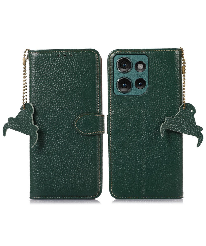 Livia | Housse Cuir Véritable Motorola Edge 50 Neo