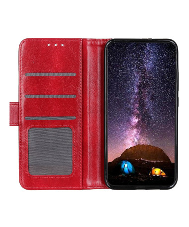 Summit | Housse Motorola Edge 50 Neo Imitation Cuir Rouge - photo 7
