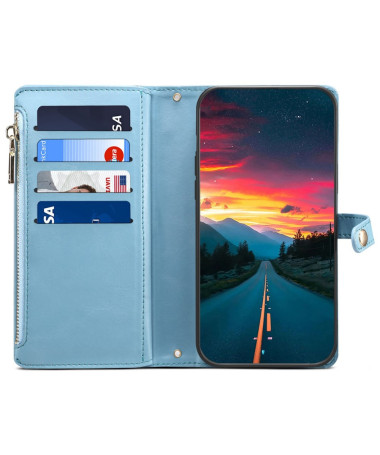 Galaxy Series | Housse Portefeuille pour Motorola Edge 50 Neo Bleu clair - photo 15